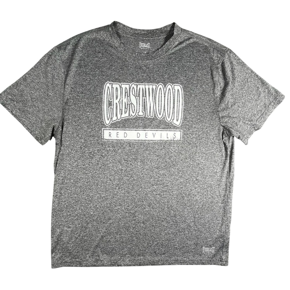 Everlast Crestwood Red Devils T-Shirt Athletic Heather Gray Large